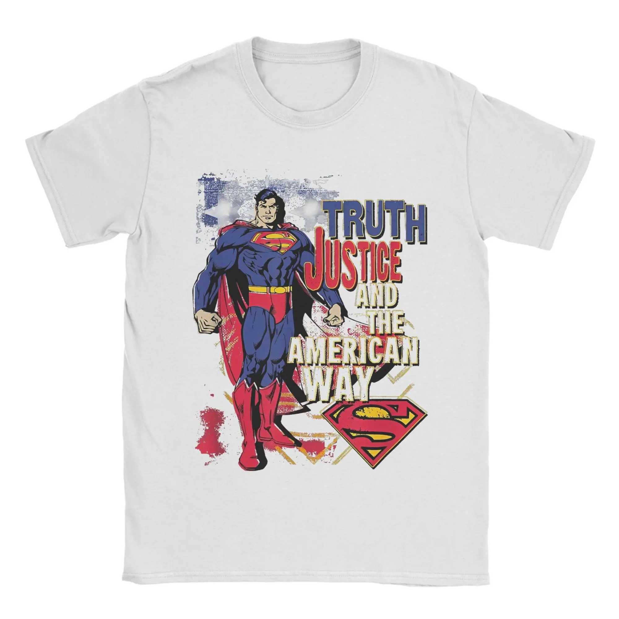 Men Women Comics Supermans T Shirts 100% Cotton Tops Casual Short Sleeve Round Collar Tees Gift Idea T-Shirt - Image 16