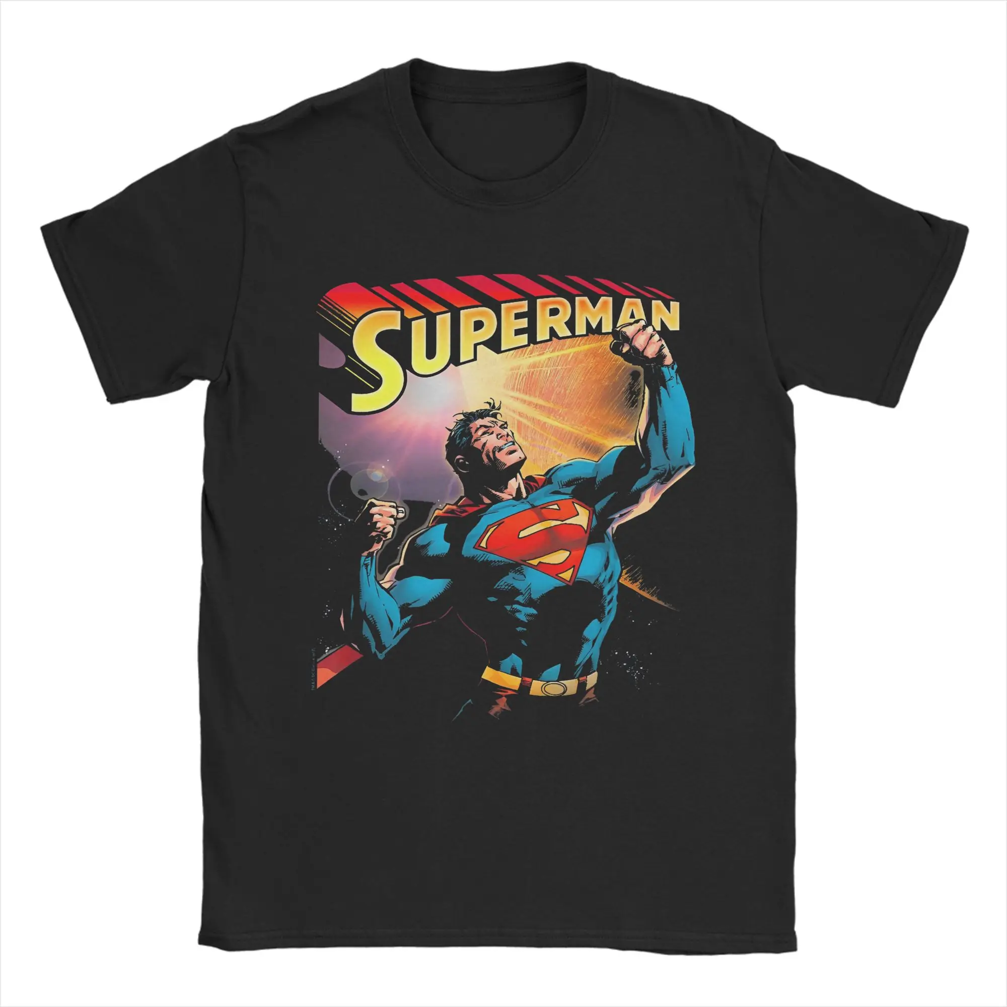 Men Women Comics Supermans T Shirts 100% Cotton Tops Casual Short Sleeve Round Collar Tees Gift Idea T-Shirt - Image 15