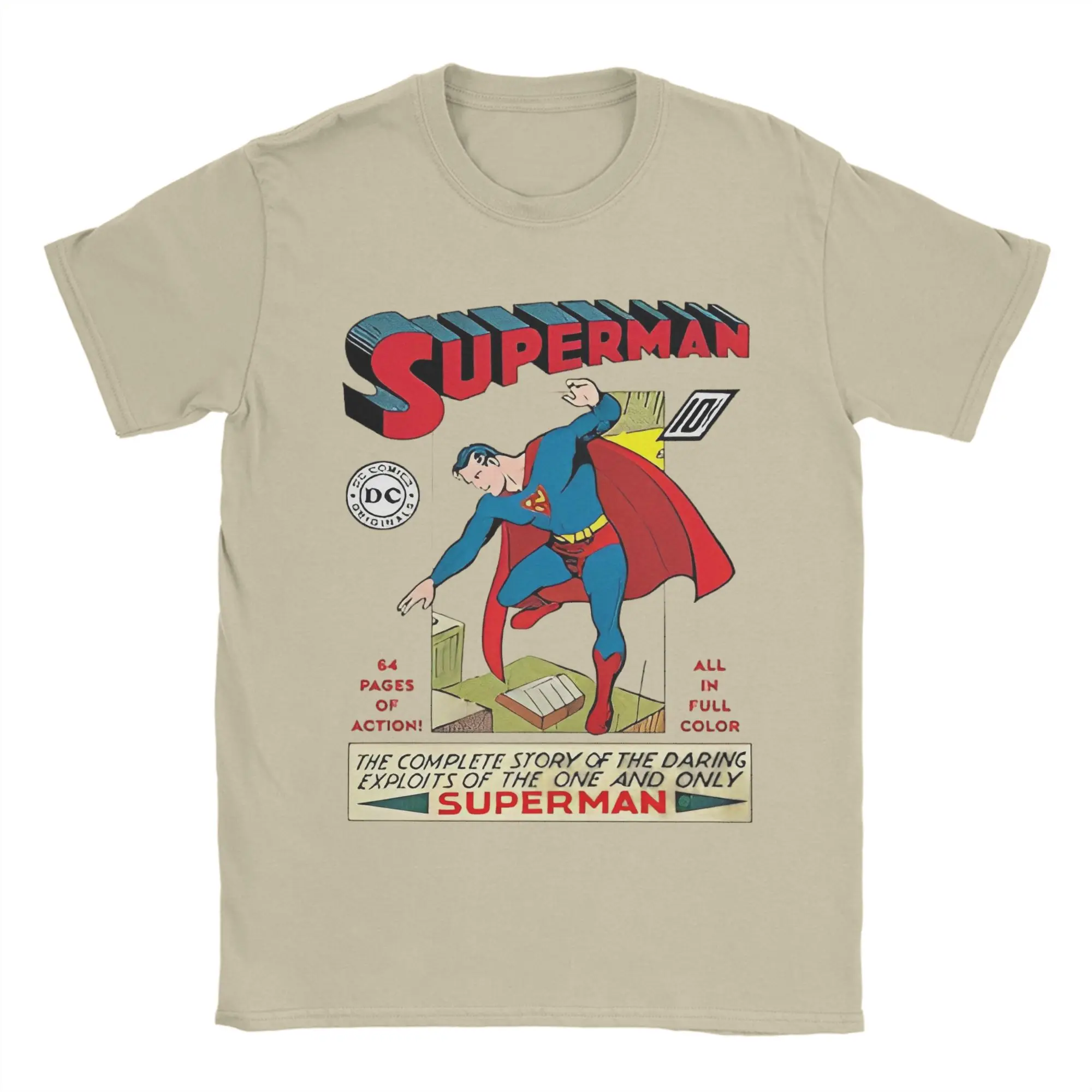 Men Women Comics Supermans T Shirts 100% Cotton Tops Casual Short Sleeve Round Collar Tees Gift Idea T-Shirt - Image 14