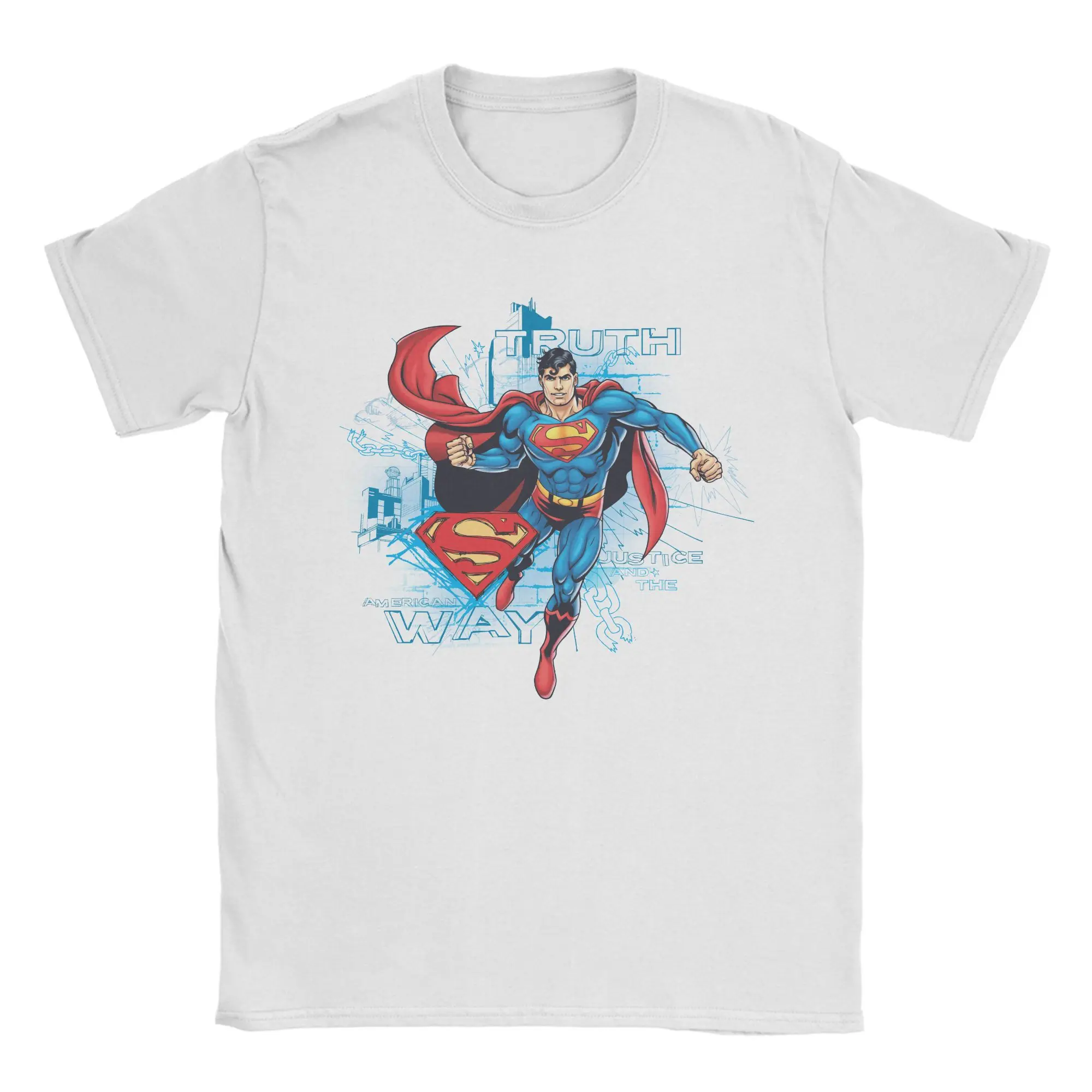 Men Women Comics Supermans T Shirts 100% Cotton Tops Casual Short Sleeve Round Collar Tees Gift Idea T-Shirt - Image 12