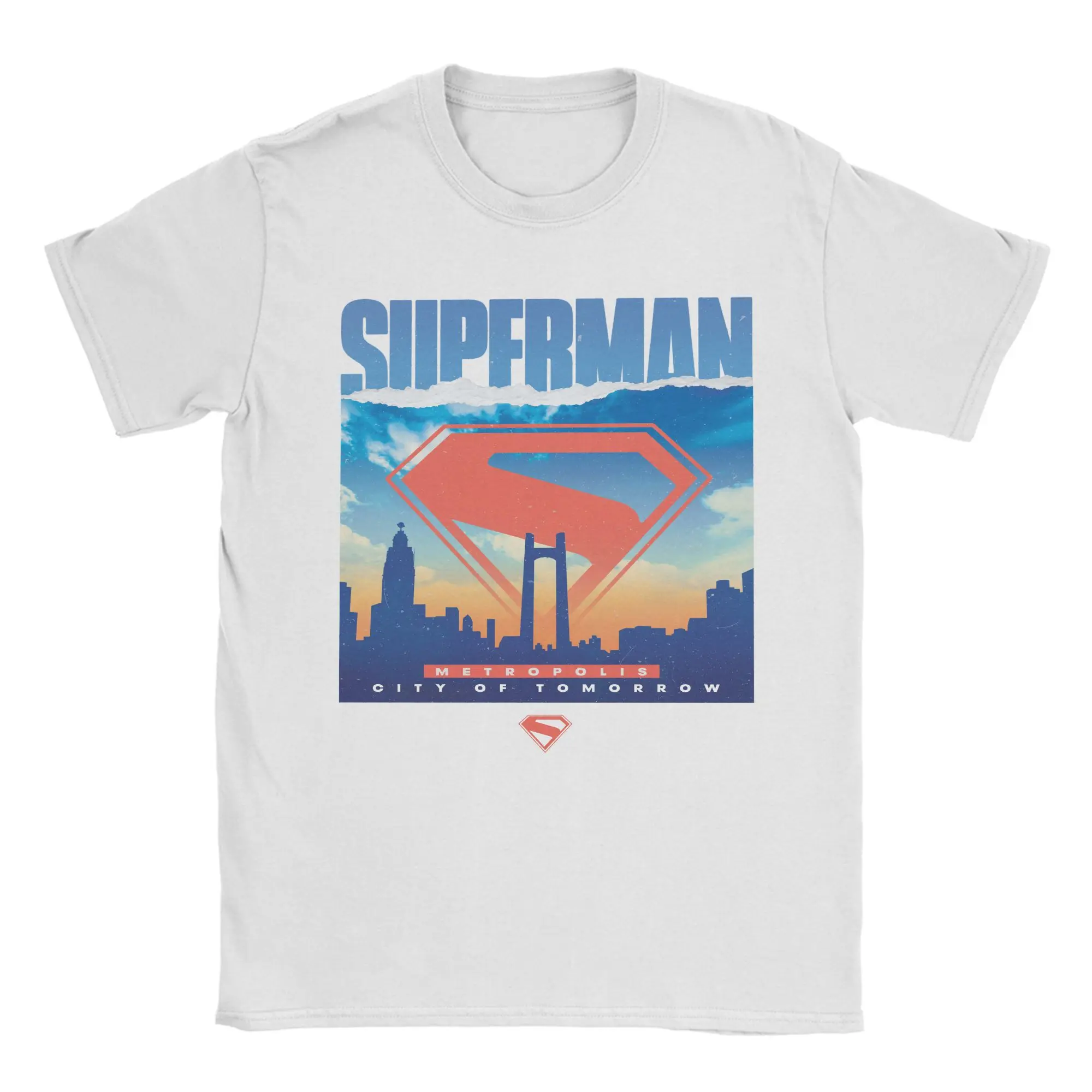 Men Women Comics Supermans T Shirts 100% Cotton Tops Casual Short Sleeve Round Collar Tees Gift Idea T-Shirt - Image 7