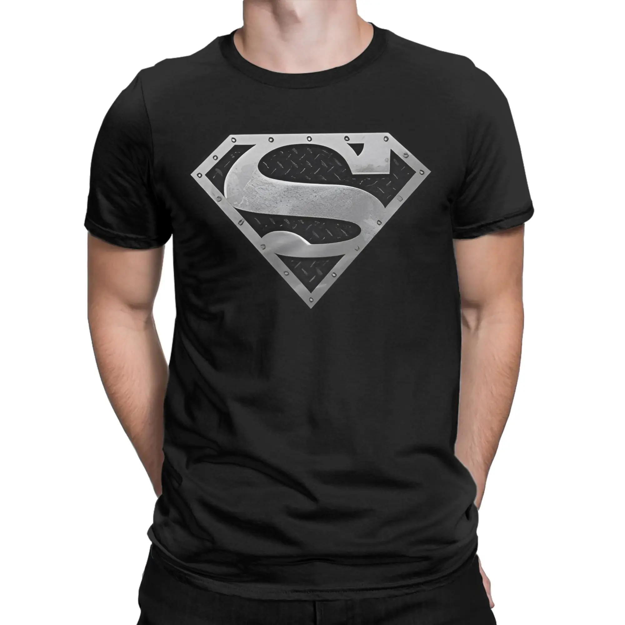 Men Women Comics Supermans T Shirts 100% Cotton Tops Casual Short Sleeve Round Collar Tees Gift Idea T-Shirt